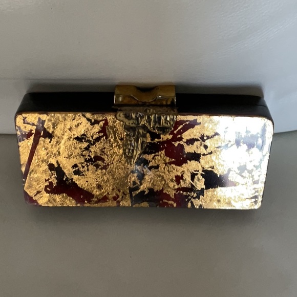 FOX’S ~Antique Tortoise Shell Clutch (NWT) - Picture 1 of 12
